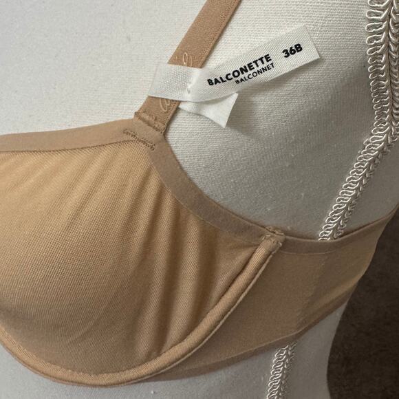 Lot of 2 NWT Aerie Smoothez Balconette Neutral Bra Unlined Sheer Underwire 36B - Picture 7 of 12